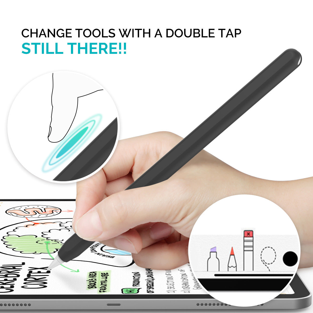 detech Pen Sleeve Luminous Silicone Color Accessories Universal