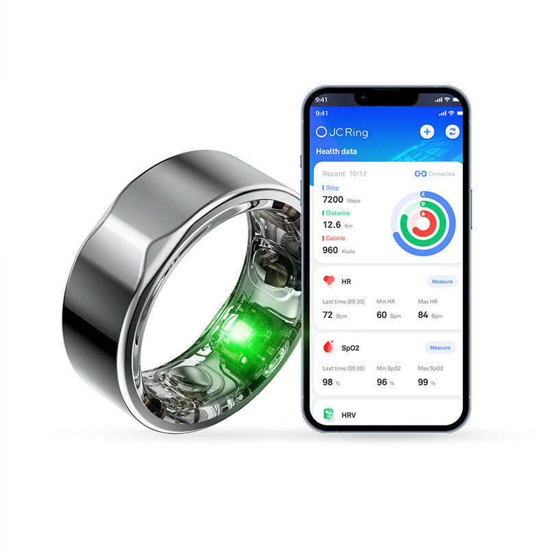 detech 2301A Smart Health Ring Sleep Heart Rate Fitness Tracker