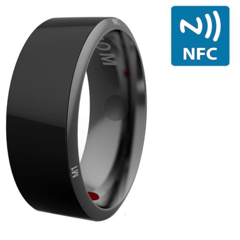 detech Smart Ring Wearable Device Multifunctional Black High-tech