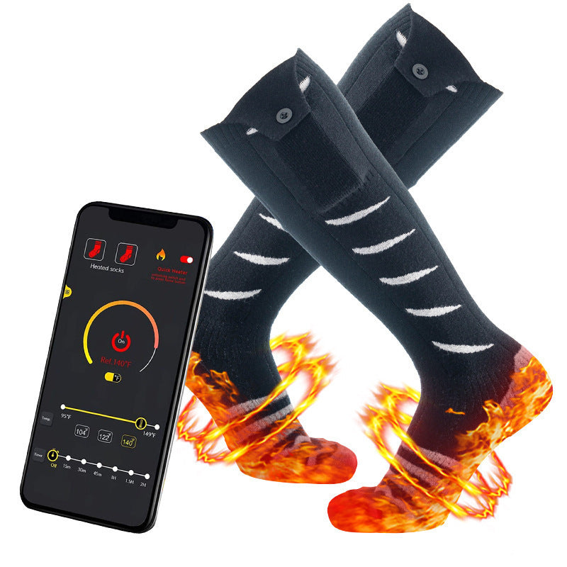 detech Smart APP Mobile Phone Remote Control Heating Socks